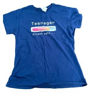 Port&Company Blue Graphic T Shirt Women’s Medium